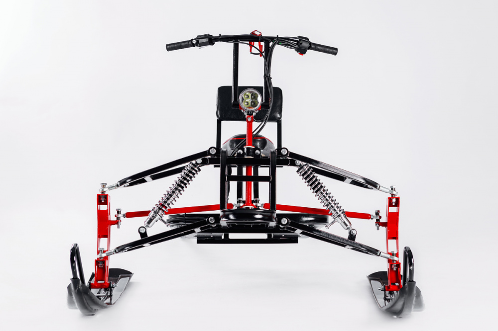 Лыжный модуль IKUDZO с подогревом ручек пластиковые лыжи 