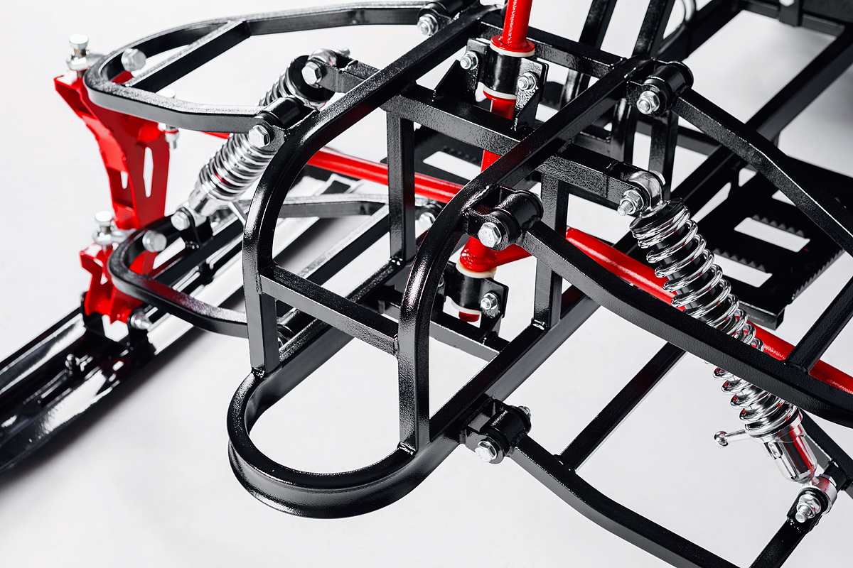 Лыжный модуль IKUDZO с подогревом ручек металлические лыжи 