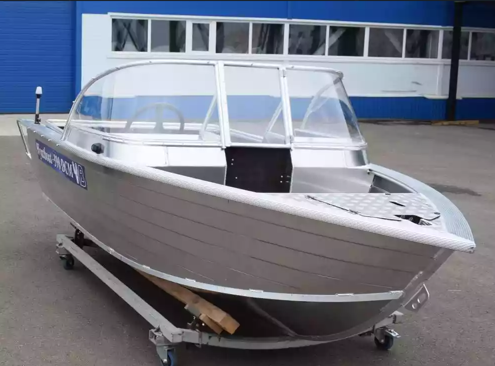 Алюминиевая лодка Wyatboat-390 DCM Увеличенный борт 