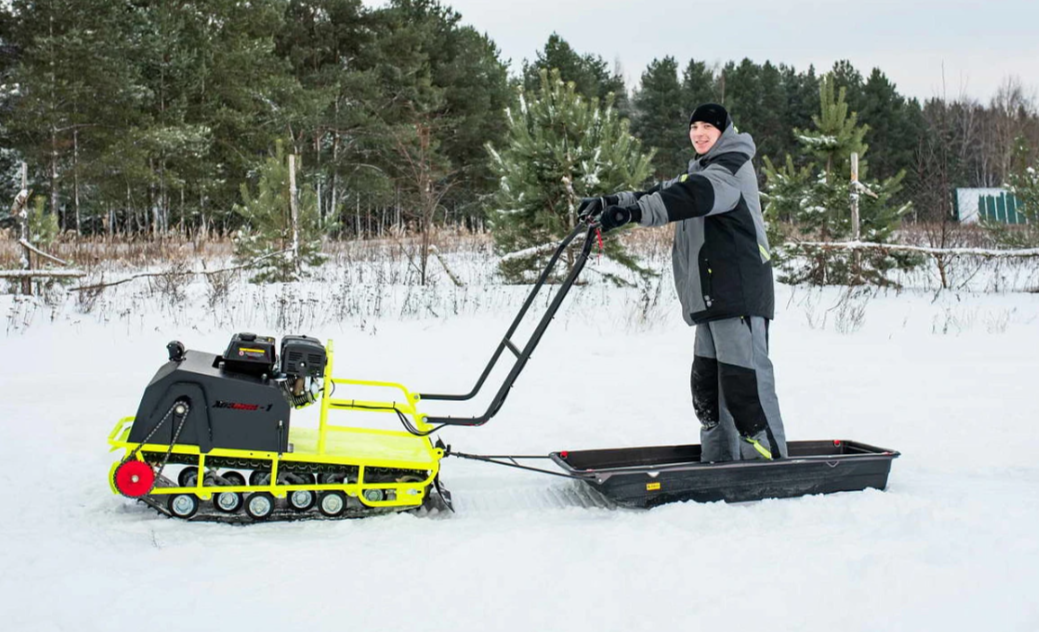 Мотобуксировщик Бурлак ХОЗЯИН-1 (капот ткань) 