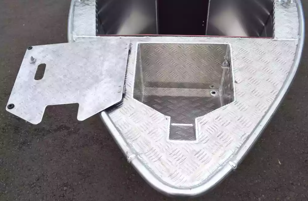Алюминиевая лодка Wyatboat-390 DCM Увеличенный борт 