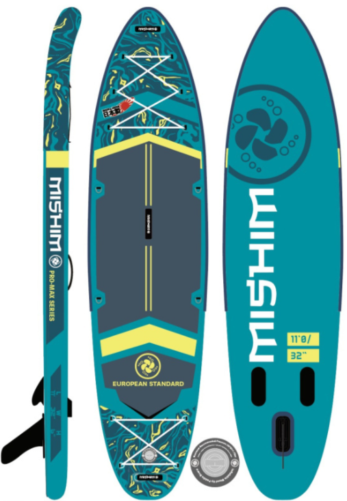 SUP (САП) Доска MISHIMO PRO-MAX Light Teal 11’ (335см) 