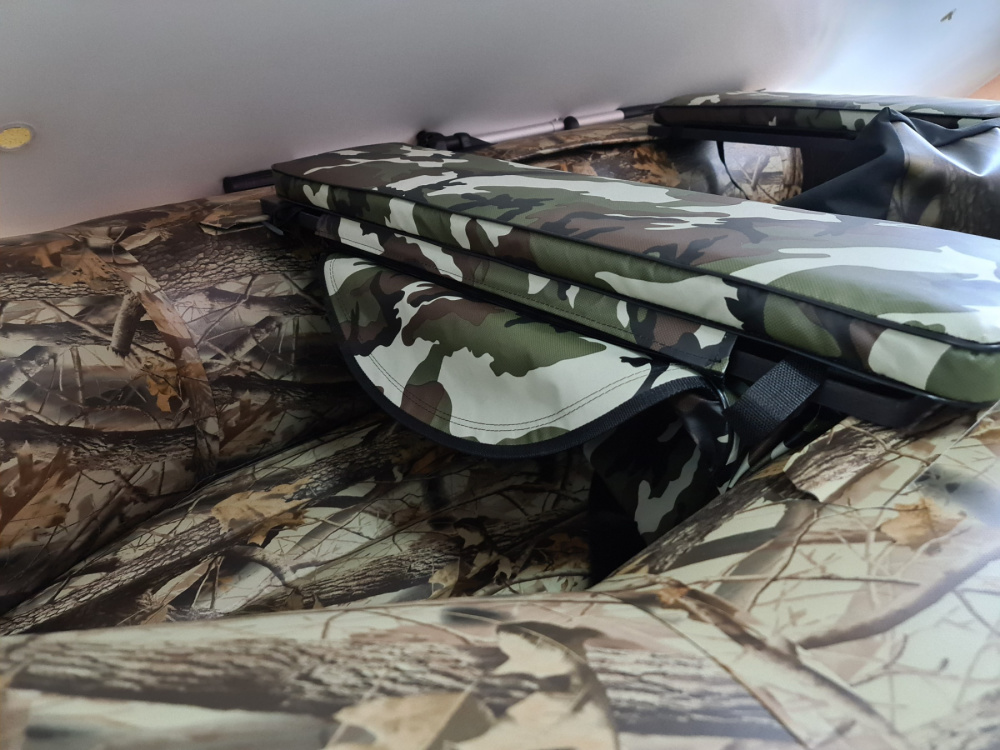 КОМПЛЕКТ МЯГКИХ НАКЛАДОК С СУМКОЙ ДЛЯ ЛОДОК 80Х20 КАМУФЛЯЖ 