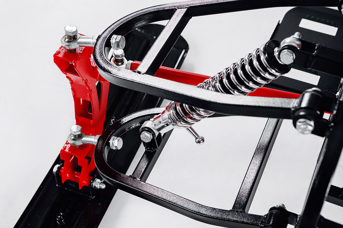 Лыжный модуль IKUDZO с подогревом ручек металлические лыжи 