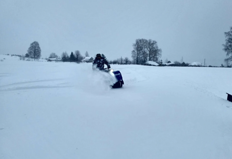 Мотобуксировщик Альбатрос-XLV 15 тележки, 1450 мм 