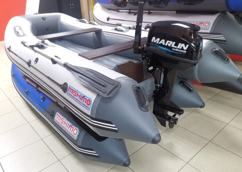 КОМПЛЕКТ ЛОДКА MISHIMO LITE 335 + МОТОР 9,8 Л.С. 