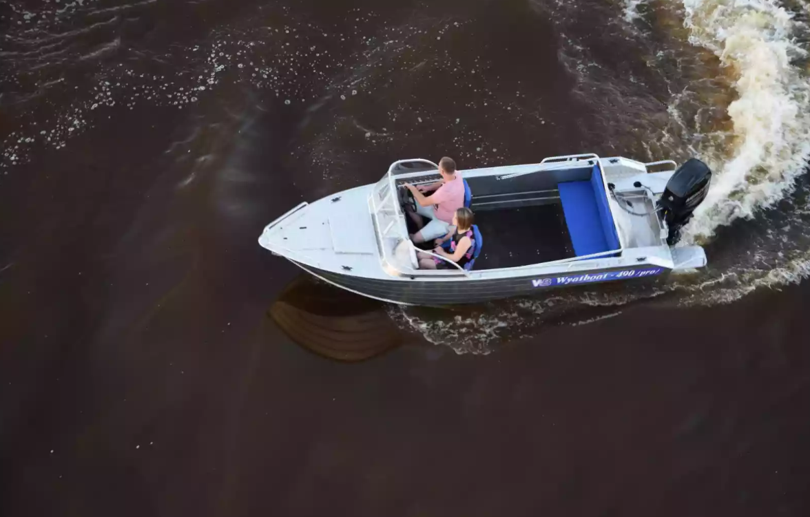 Алюминиевый катер Wyatboat-490 Pro водомет  Алюминиевый катер Wyatboat-490 Pro водомет