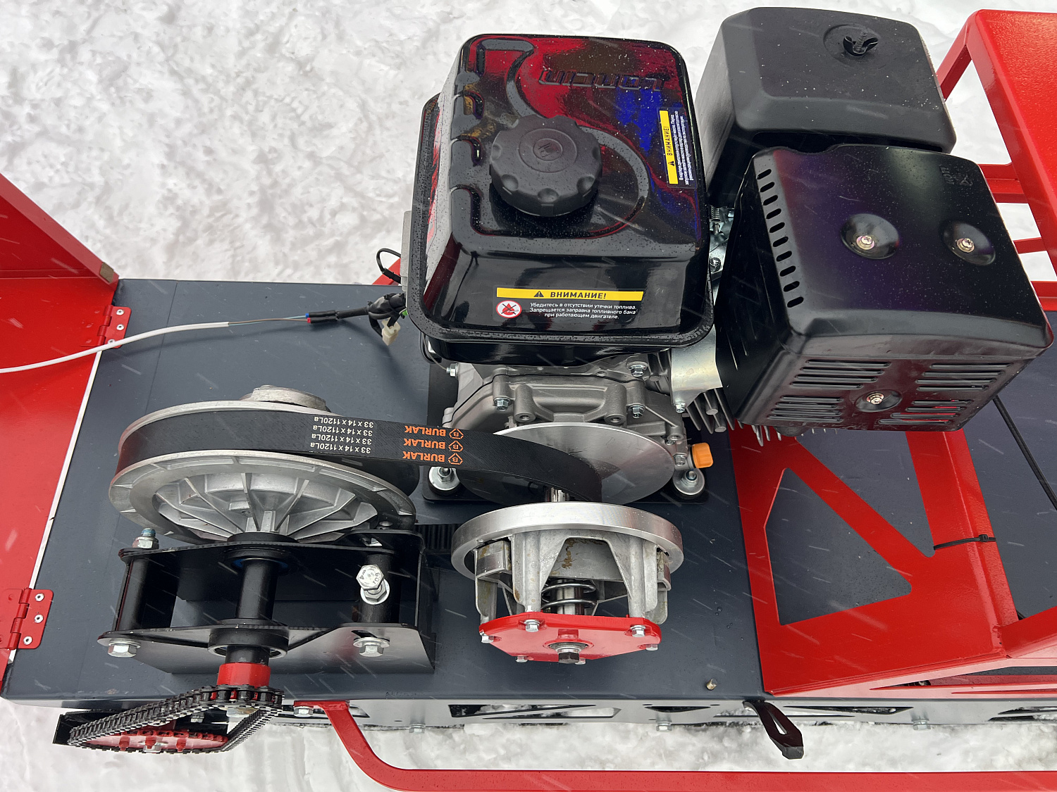 Мотобуксировщик EX-MOTO SNOWDOG S500 15л.с 