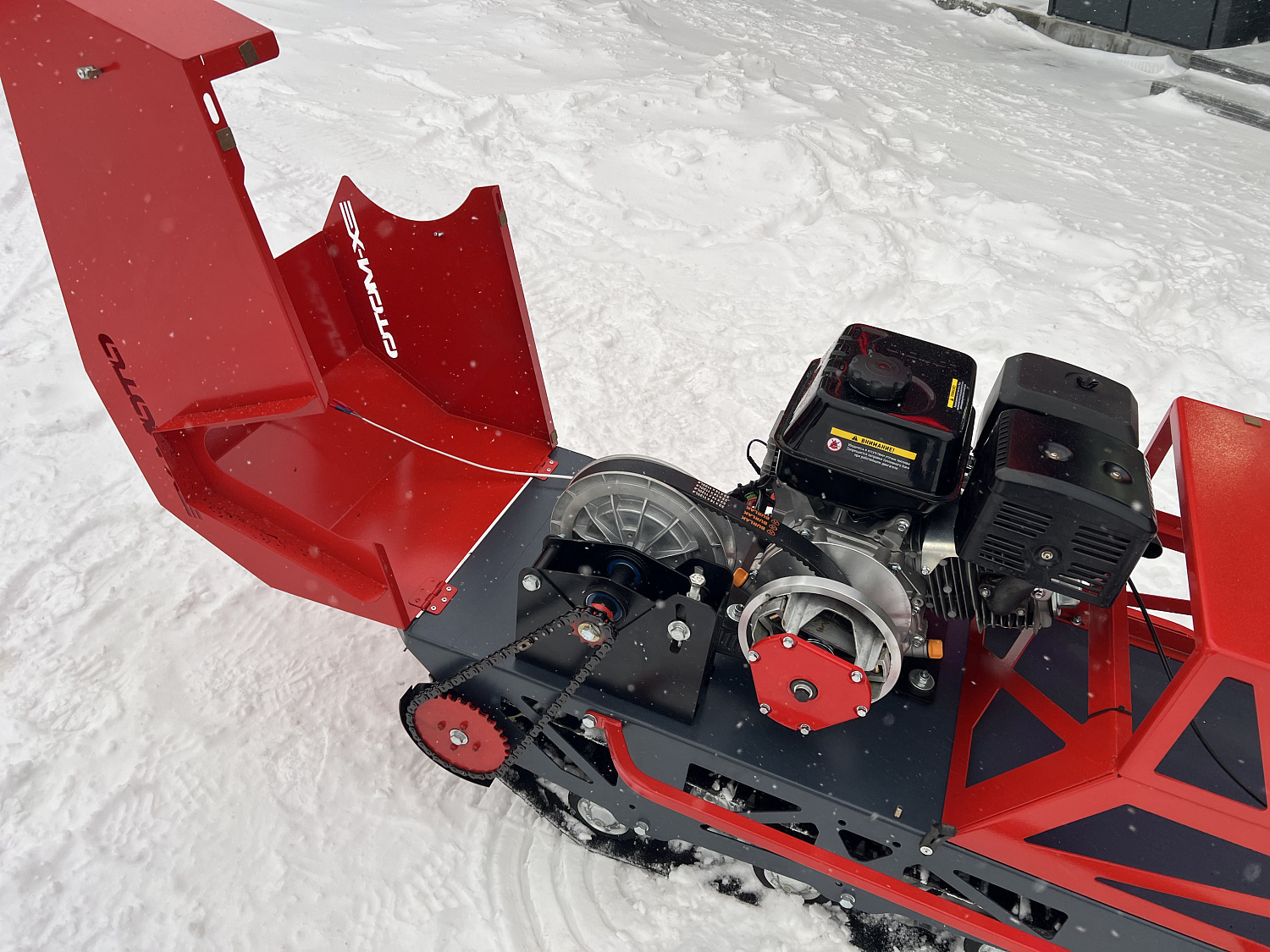 Мотобуксировщик EX-MOTO SNOWDOG S500 15л.с 
